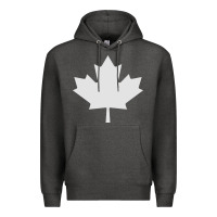 Charcoal Heather canada maple Premium Hoodie - linhVisuals