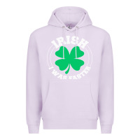 Lilac irish i was faster Premium Hoodie - linhVisuals