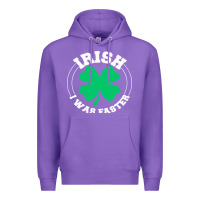 Purple irish i was faster Premium Hoodie - linhVisuals