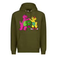 Army Green barney legendary Premium Hoodie - linhVisuals