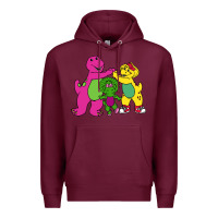 Burgundy barney legendary Premium Hoodie - linhVisuals
