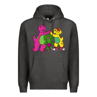 Charcoal Heather barney legendary Premium Hoodie - linhVisuals