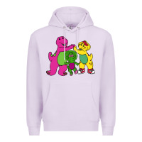 Lilac barney legendary Premium Hoodie - linhVisuals