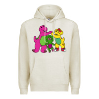 Oatmeal Heather barney legendary Premium Hoodie - linhVisuals