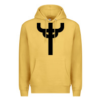 Antique Gold red-judas-priest cross Premium Hoodie - linhVisuals