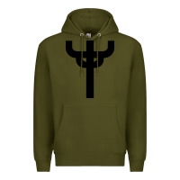 Army Green red-judas-priest cross Premium Hoodie - linhVisuals