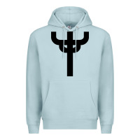 Blue Mist red-judas-priest cross Premium Hoodie - linhVisuals
