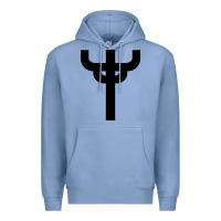 Colony Blue red-judas-priest cross Premium Hoodie - linhVisuals