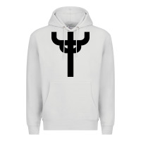 Dove Grey red-judas-priest cross Premium Hoodie - linhVisuals