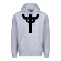 Heather Grey red-judas-priest cross Premium Hoodie - linhVisuals