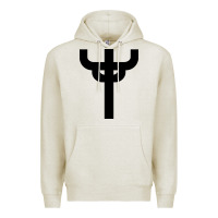 Oatmeal Heather red-judas-priest cross Premium Hoodie - linhVisuals