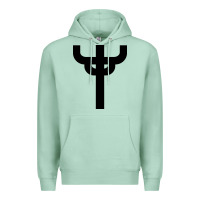 Seafoam red-judas-priest cross Premium Hoodie - linhVisuals