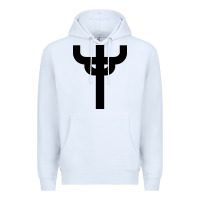 White red-judas-priest cross Premium Hoodie - linhVisuals