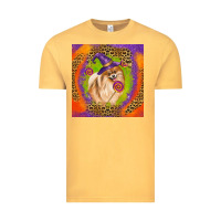 Vintage Mustard Halloween Pomeranian Dog Vintage Tee - LillyAllenDesigns