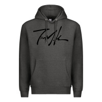 Charcoal Heather Kendrick lamar sign black Premium Hoodie - linhVisuals