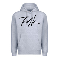 Heather Grey Kendrick lamar sign black Premium Hoodie - linhVisuals
