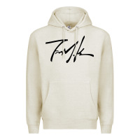 Oatmeal Heather Kendrick lamar sign black Premium Hoodie - linhVisuals