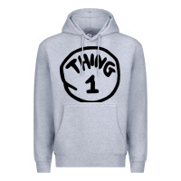 Heather Grey thing 1 thing 2 buddies lover Premium Hoodie - linhVisuals