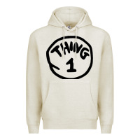 Oatmeal Heather thing 1 thing 2 buddies lover Premium Hoodie - linhVisuals
