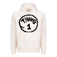 Pale Pink thing 1 thing 2 buddies lover Premium Hoodie - linhVisuals