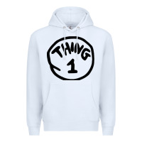 White thing 1 thing 2 buddies lover Premium Hoodie - linhVisuals