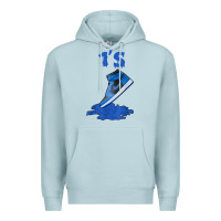 Blue Mist 1 retro high og dark marina blue tee shoes dripping got em t shirt Premium Hoodie - linhVisuals