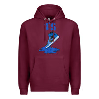 Burgundy 1 retro high og dark marina blue tee shoes dripping got em t shirt Premium Hoodie - linhVisuals