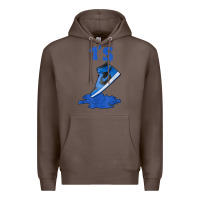 Coffee 1 retro high og dark marina blue tee shoes dripping got em t shirt Premium Hoodie - linhVisuals