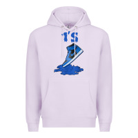 Lilac 1 retro high og dark marina blue tee shoes dripping got em t shirt Premium Hoodie - linhVisuals