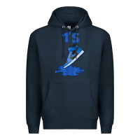 Navy 1 retro high og dark marina blue tee shoes dripping got em t shirt Premium Hoodie - linhVisuals