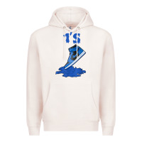 Pale Pink 1 retro high og dark marina blue tee shoes dripping got em t shirt Premium Hoodie - linhVisuals