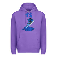 Purple 1 retro high og dark marina blue tee shoes dripping got em t shirt Premium Hoodie - linhVisuals