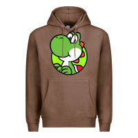 Chestnut Cartoon Yoshi Premium Hoodie - linhVisuals