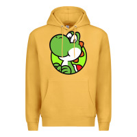 Mustard Cartoon Yoshi Premium Hoodie - linhVisuals