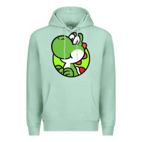 Seafoam Cartoon Yoshi Premium Hoodie - linhVisuals