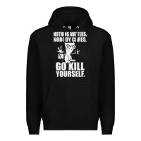 Black kill yourself classic foamy the squirrel Premium Hoodie - linhVisuals