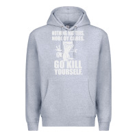 Heather Grey kill yourself classic foamy the squirrel Premium Hoodie - linhVisuals