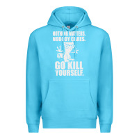 Ocean Blue kill yourself classic foamy the squirrel Premium Hoodie - linhVisuals