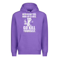 Purple kill yourself classic foamy the squirrel Premium Hoodie - linhVisuals