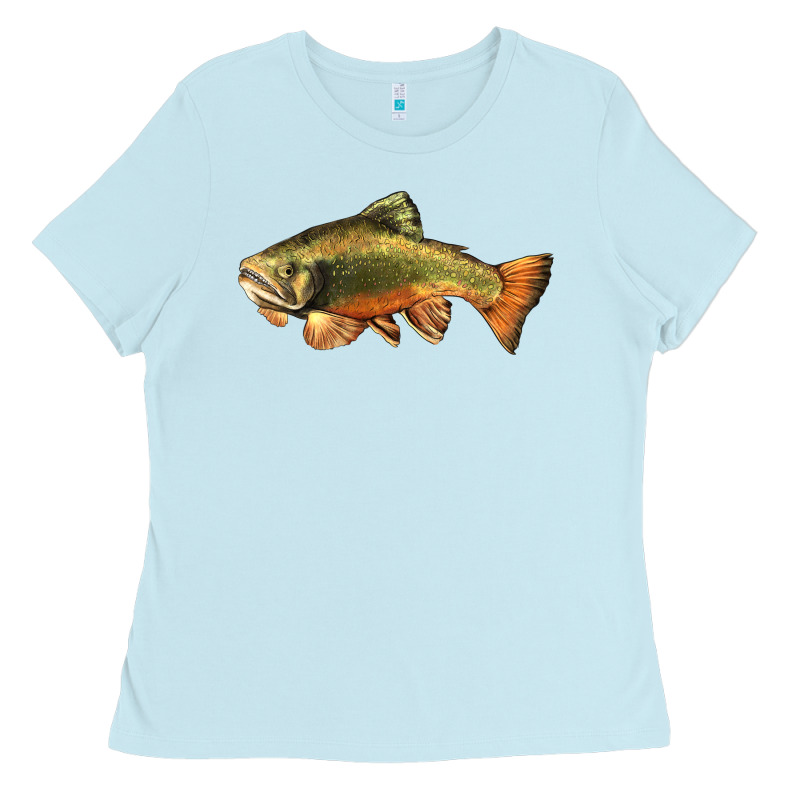 Leaping Brook Trout Ladies Tee by LillyAllenDesigns | Teevron