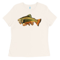 Bone leaping brook trout Ladies Tee - LillyAllenDesigns