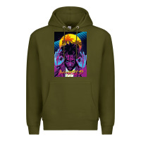 Army Green concert wrld Premium Hoodie - linhVisuals