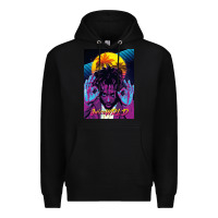 Black concert wrld Premium Hoodie - linhVisuals