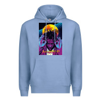 Colony Blue concert wrld Premium Hoodie - linhVisuals