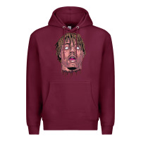 Burgundy art of juice rap Premium Hoodie - linhVisuals