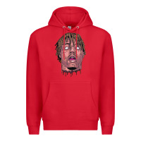 Red art of juice rap Premium Hoodie - linhVisuals