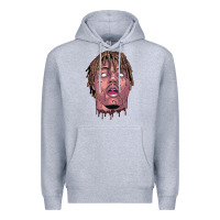 Heather Grey art of juice rap Premium Hoodie - linhVisuals