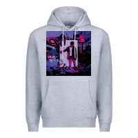 Heather Grey juice album music Premium Hoodie - linhVisuals