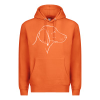 Carrot weimaraner t  shirt weimaraner dog line art Premium Hoodie - linhVisuals