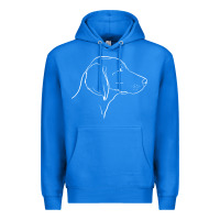 True Royal weimaraner t  shirt weimaraner dog line art Premium Hoodie - linhVisuals